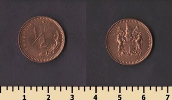 Родезия 1/2 цента 1975