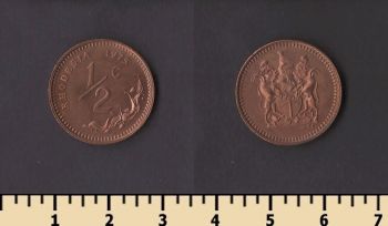 Родезия 1/2 цента 1975