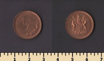 Родезия 1/2 цента 1975