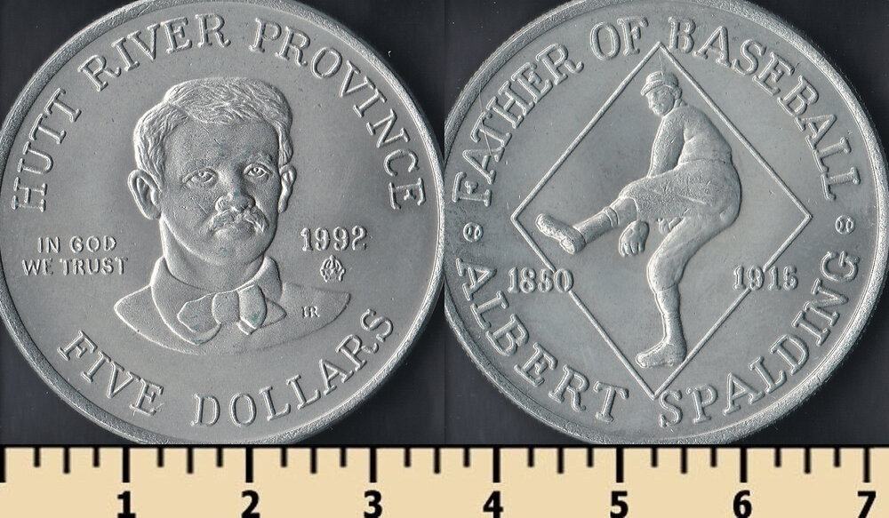 Хатт-Ривер 20 долларов 1991. Крона валюта 1992г.