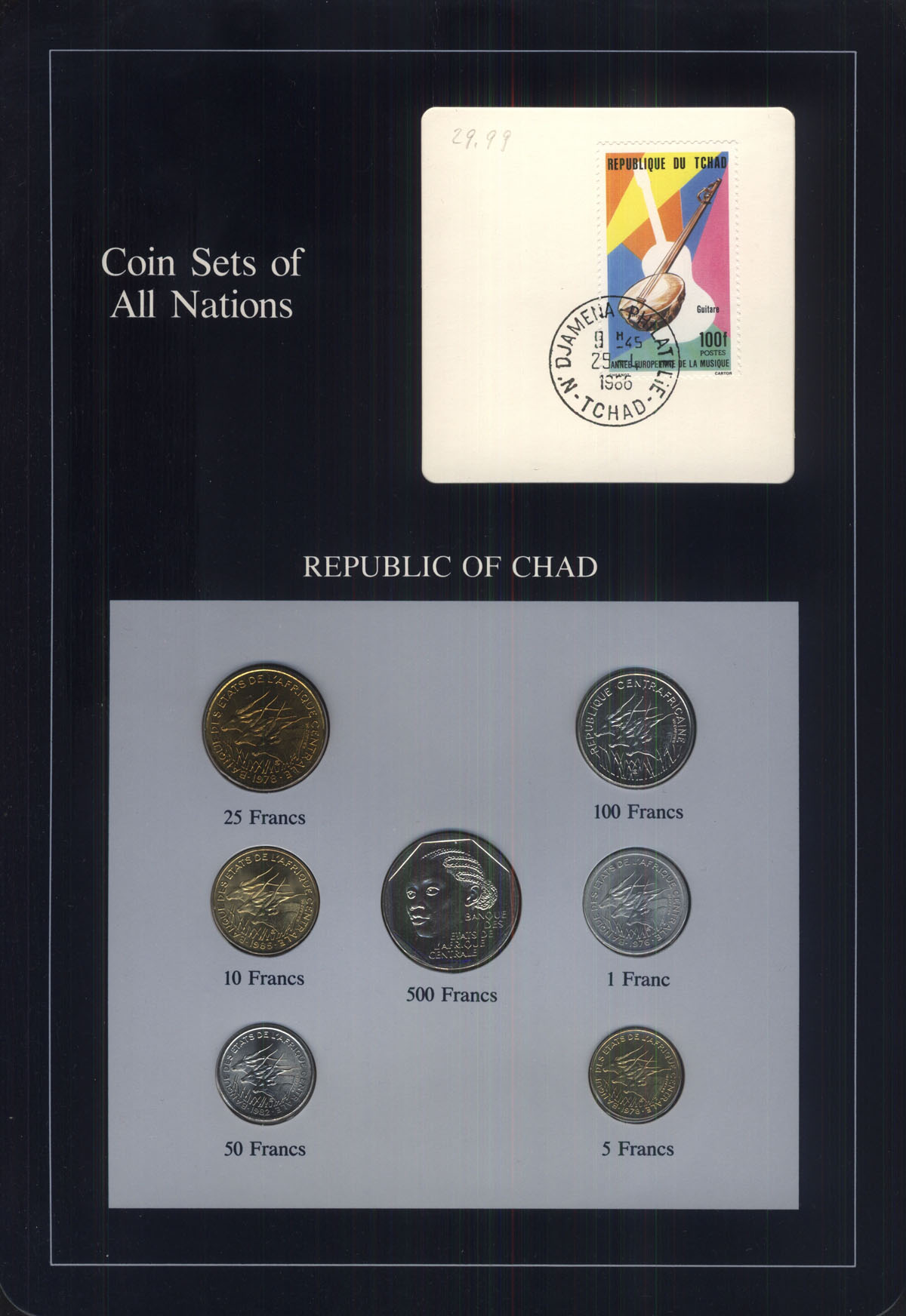 Сайт нумизматов монет. Chad монета.