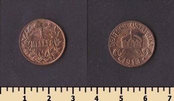 Немецкая Восточная Африка 1 геллер 1913