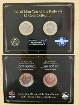 Набор 2 монеты Мэн остров 2 фунта 2023