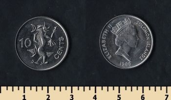 Соломоновы оcтрова 10 центов 1988