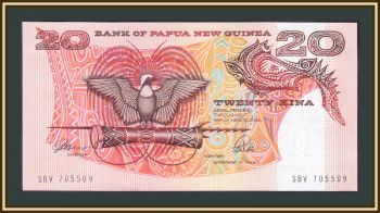 Папуа Новая Гвинея 20 кина 1989-1992 P-10 (10a) UNC