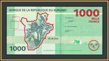 Бурунди 1000 франков 2021 P-51 (51b) UNC