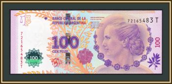 Аргентина 100 песо 2014-2015 P-358 (358b.3) UNC