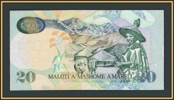 Лесото 20 малоти 1999 P-16 (16b) UNC