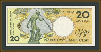 Польша 20 злотых 1990 P-168 (168b) UNC