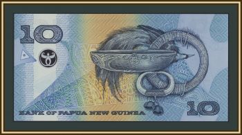 Папуа Новая Гвинея 10 кина 2000 P-26 (26a) UNC
