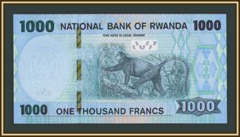 Руанда 1000 франков 2019 P-39 (39b) UNC