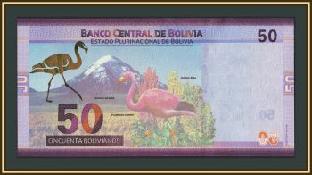 Боливия 50 боливиано 2018 P-250 (250a) UNC