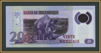 Мозамбик 20 метикал 2017 P-149 (149b) UNC