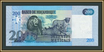 Мозамбик 200 метикалов 2017 P-152 (152b) UNC
