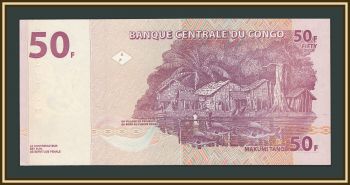 Конго ДР 50 франков 2022 P-97 (97Ab) UNC