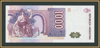 Аргентина 1000 аустралей 1989 P-329 (329а.1) аUNC