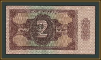 Германия (ГДР) 2 марки 1948 P-10 (10b) UNC