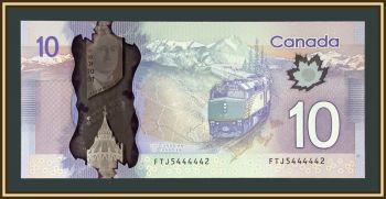 Канада 10 долларов 2013-2014 P-107 (107b) UNC