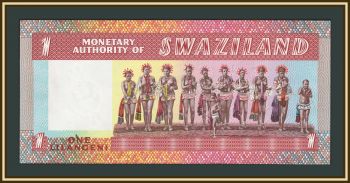 Свазиленд (Эсватини) 1 лилангени 1974 P-1 (1a) UNC