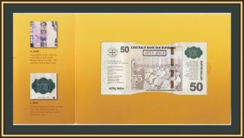 Суринам 50 долларов 2012 P-167 UNC (в буклете)
