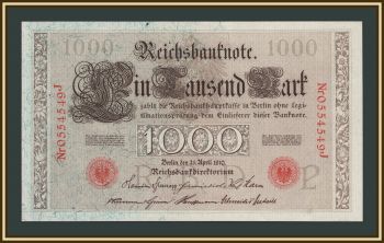 �������� 1000 ����� 1910 P-44 (44b) a-UNC