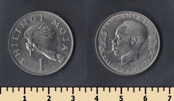 Танзания 1 шиллинг 1966