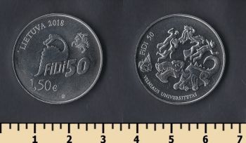 Литва 1 1/2 евро 2018