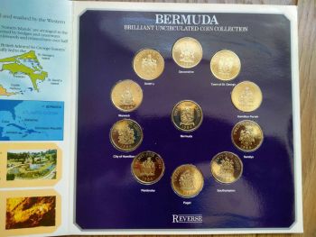 Набор Бермуды 11 монет 25 центов 1984