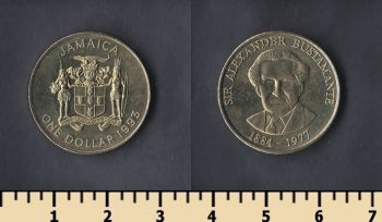 Ямайка 1 доллар 1993