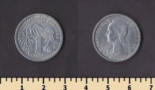 Коморские о-ва 1 франк 1964