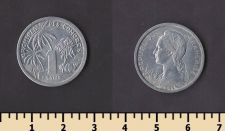 Коморские о-ва 1 франк 1964