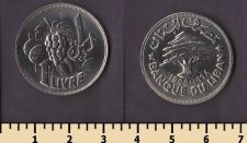 Ливан 1 ливр 1968