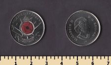 Канада 25 центов 2004