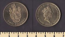 Остров Святой Елены и Вознесения 2 фунта 2002