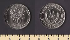 Мавритания 20 угий 1999