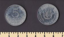 Бурунди 5 франков 1980