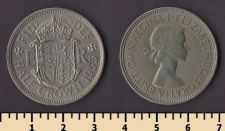 Великобритания 1/2 кроны 1953