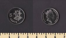 Соломоновы оcтрова 5 центов 2005