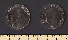 Норвегия 20 крон 2019