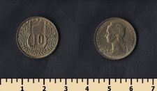 Мадагаскар 10 франков 1953