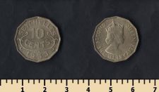 Сейшельские острова 10 центов 1953