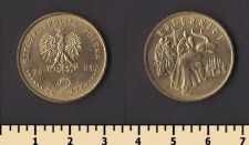 Польша 2 злотых 2001