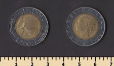 Италия 500 лир 1988