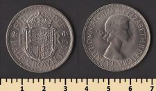 Великобритания 1/2 кроны 1953