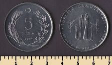 Турция 5 лир 1977