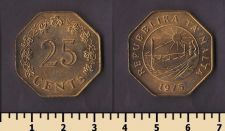 Мальта 25 центов 1975
