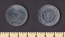 Бурунди 5 франков 1980