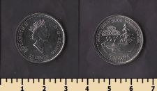 Канада 25 центов 2000