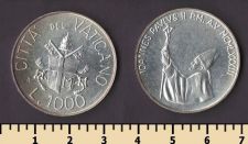 Ватикан 1000 лир 1983