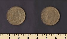 Испания 1 песета 1975